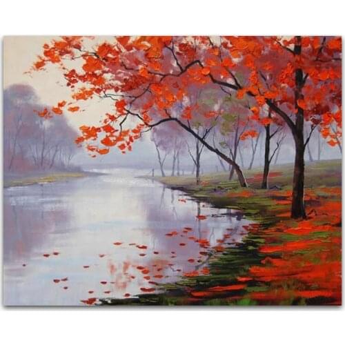 DONGMEI OIL PAINTING hand painted oil painting high quality landscape art painting pictures DM-15101103