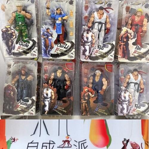 18cm NECA Ken Guile Hoshi Ryu Action Figure Model Toys Doll For Gift
