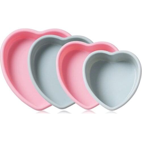 4 /7 /9 /10 Inch Heart-shaped Silicone Cake Pan Layered Cake Love Bread Baking Mold Non-stick Bakeware Tool Kitchen Accessories