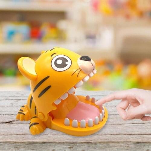 Tiger Teeth Bite Toy Animal Biting Finger Dentist Game Toy Funny Biting Hand Tricky Games Stress Relief Toys For Kids Gift