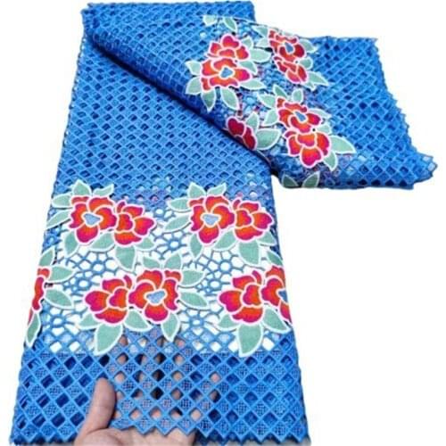 Classic smooth cotton Guipure Lace Very soft African Cord lace Nigerian Swiss garment cloth Skin Healthy top quality 5 yards/pc