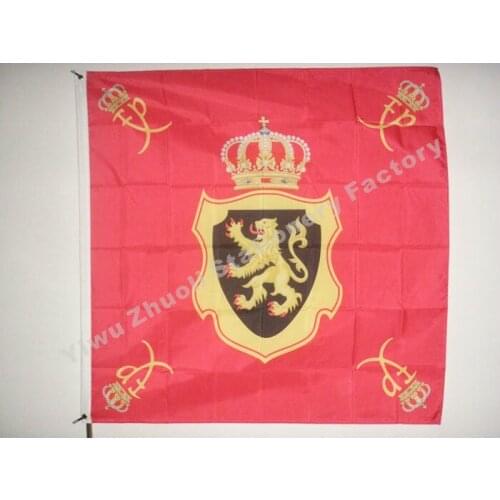 Belgium Royal Flag 120X120cm (4x4FT) 120g 100D Polyester Double Stitched High Quality Free Shipping