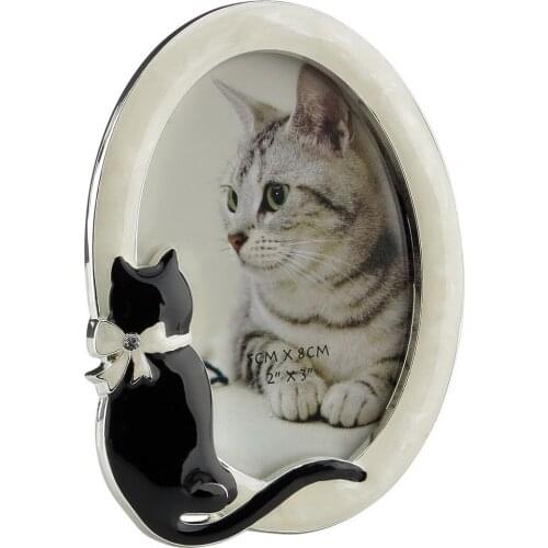 Creative Gift Frame with Bright Silver Pearls White glaze inlay drill birthday craft foreign trade boom Decoration of Statue Pri