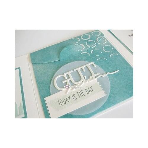 Mmao Crafts Metal Steel Cutting Dies German voucher letters Stencil For DIY Scrapbooking Paper/photo Cards Embossing Dies