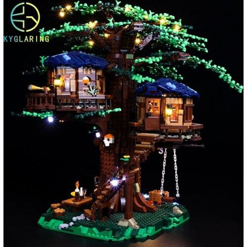 Kyglaring Led Lighting Set DIY Toys for 21318 Ideas Tree House (Standard Version) Blocks Building