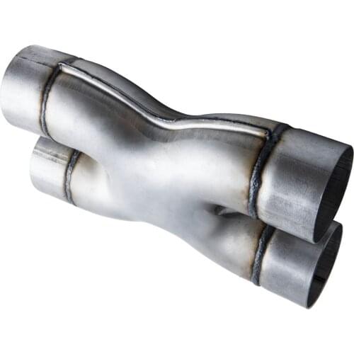 New 3" X-pipe Universal Xpipe X Pipe Aluminized Crossover Duals Exhaust Tip Pipe