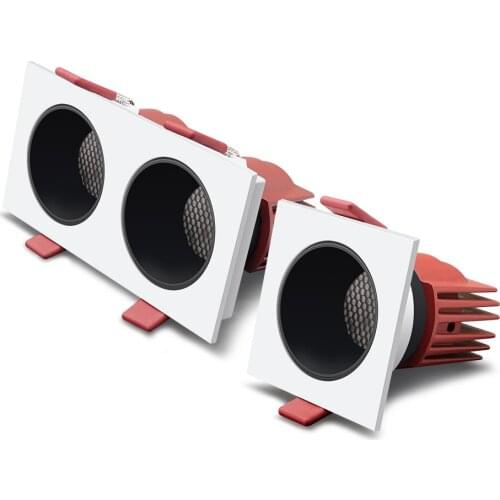 Dimmable Square Led Downlight Ceiling Spot Light 7w 15w 24w COB Ceiling Recessed Downlight AC85-265V Recessed Indoor Lightings