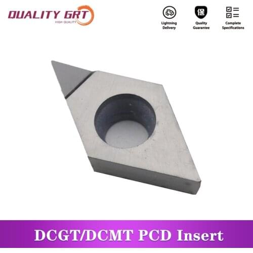 Q.Grt Diamond Inserts DCGT070204 DCMT070202 DCMT11T304 DCGT070204 DCGT11T304 For Aluminium Turning Cutter Blade Tool PCD CBN