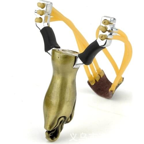 Alloy slingshot, outdoor hunting fishing shooting a slingshot. Outdoor shooting toys, childrens classic toys