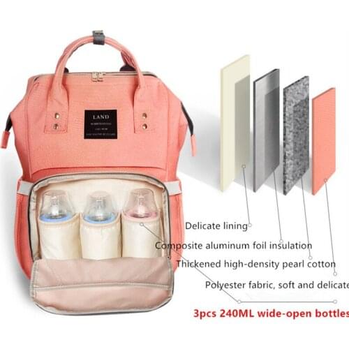 Mommy Diaper Bags Mother Travel Backpacks Anti-loss Zipper Nursing Bag Lunch Maternity Backpack Luiertas Baby Essentials