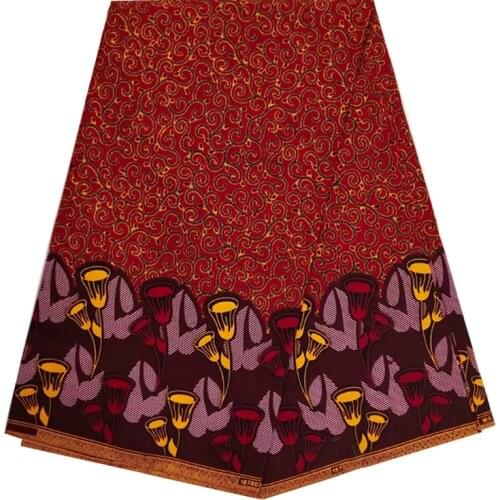 100%High Quality Nigerian Wax Fabric Print For Sewing Real Cotton Breathable Ankara Style Dye For Clothes By The Yards V-L 6-32