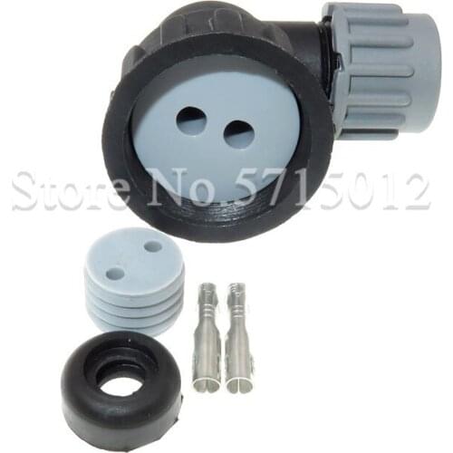 2 Hole Auto Reversing Light Switch Plug Female Waterproof Lamp Cable Connector For Cars Truck