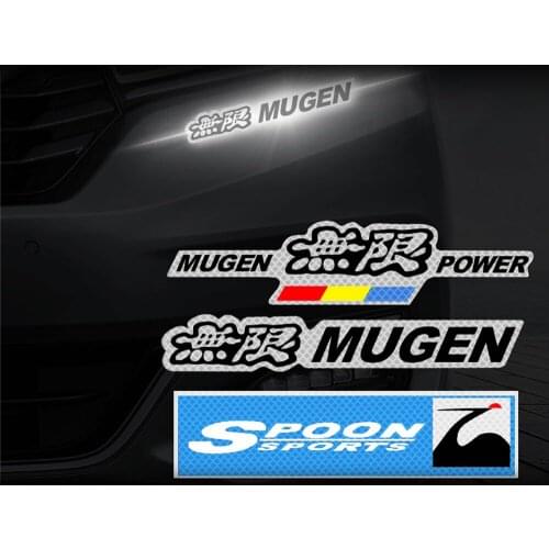 For Honda Car Infinite Logo Reflective Sticker Car Door Stickers Decal Warning Reflective Tape Strips Safety Mark Car Accessori