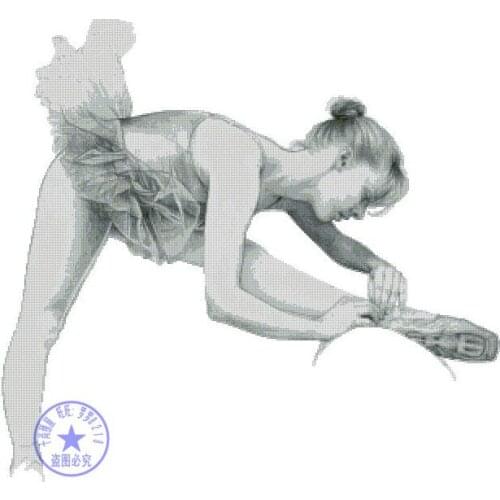 FREE Shipping High Quality 14CT cross stitch kit ballerina ballet girl