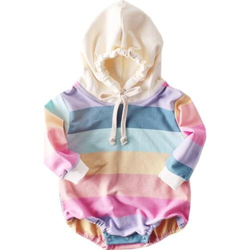 Baby Girl Bodysuits 2020 Rainbow Baby Clothes bodysuits Spring For Babies Little Girls Clothing Fashion Kids Long Sleeve Clothe