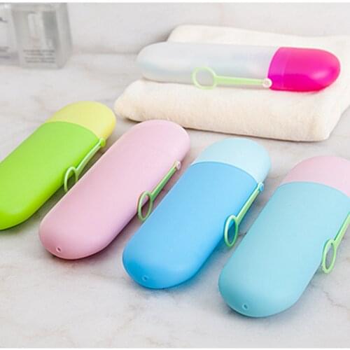 Portable Travel Toothbrush Holder Cover Case Bathroom Accessories Plastic Storage Cup Hiking Camping Toothpaste Holder