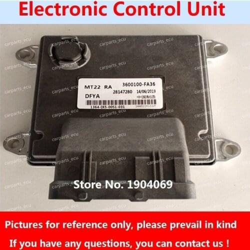 Engine Computer Board B6000834 28501869 A360010J-G0102 A360011J-G010201 MT22 ECU 3600100-FA36 28147280 For Dongfeng Sokon Car