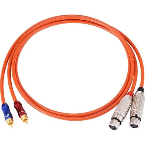 Fanmusic Audio Cable ZY-347/ZY-348 2RCA to XLR Canon Balanced Port Signal Cable