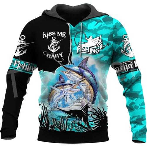 Tessffel Crap MaHi Fishing Animal Art Fisher Camo Harajuku NewFashion Tracksuit 3DPrint Long Sleeve Jacket Hoodies Men/Women D5
