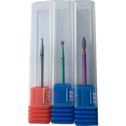 Colorful Nail Drill Bits Gel Polish Grinding Stainless Steel Nail File Milling Cutter Manicuring Nail Art Tools