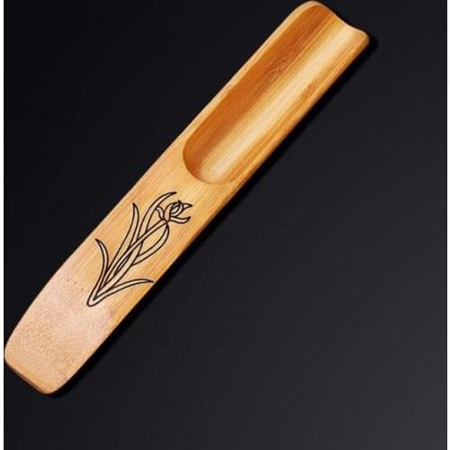 100pcs Tea Spoon Natural Bamboo Exquisite Tea Scoops Shovel Teaspoon Teaware Ceremony Accessories SN3820