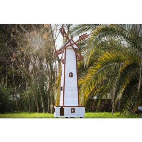 Mandu Wooden Windmill Değirmenli Cat House for Cats Carrier, Cat Cage, for Cats Houses, cages for cats