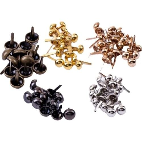 50pc Metal Feet Rivets Luggage Bottom Nail For DIY Purse Handbag Leather Crafts Jewelry Making Bag Decoration Repair Accessories