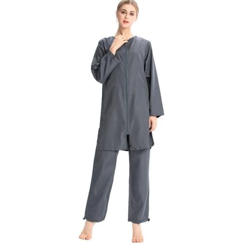 Islamic Muslim Swimwear Women Swim Wear Burkini Arabic Hooded Hijab Swimsuit Modest Swim Surf Wear Sport Full Suit for Swimming