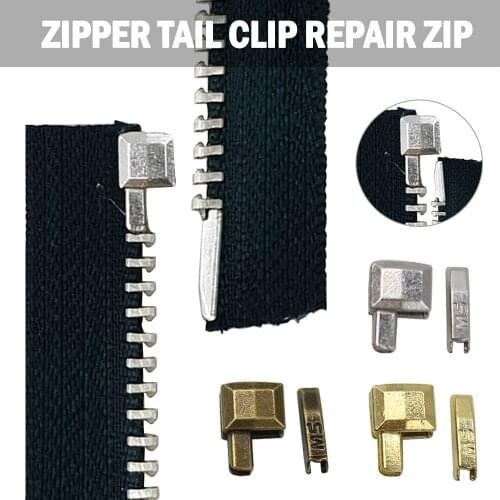 10 Sets zipper repair kit Metal Repair Zipper Stopper Open End Zipper Sewing Stopper Accessories Zipper sliders DIY For Clothes
