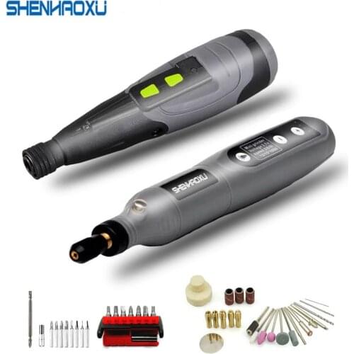 Two Power Tools Set Cordless Electric Screwdriver Mini Grinder Drill 3.6V Li-ion Battery Chargeable Multifuctional Accessories