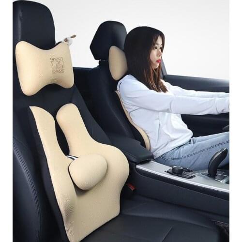 New Car Cushion Lumbar Support Cushion Office Chair Low Back Pain Pillow Memory Foam Posture Correction Car Product Seat Cushion