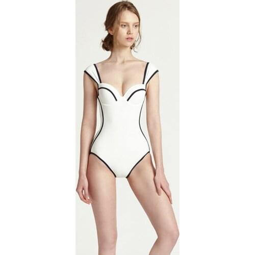 2020 New Swimwear Jumpsuit Complex Vintage Thin Belly Steel Tote Sexy Swimsuit Girl Swimsuit Women One Piece