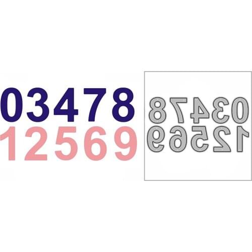 New Original Numbers Script Craft Embossing Mold 2021 Metal Cutting Dies for DIY Decor Scrapbooking Album Card Making No Stamps