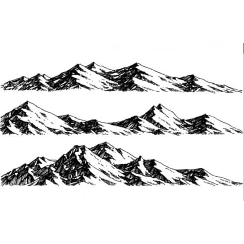 Mountains Transparent Clear Silicone Stamp/Seal for DIY scrapbooking/photo album Decorative clear stamp sheets ST0407