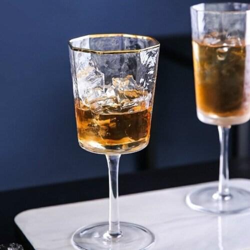 Nordic Wine Glass Cup Simple Shot Glass High Capacity Heat Resistant Cocktail Glass Cups Whiskey Glass Canecas Drinkware DA60BLB