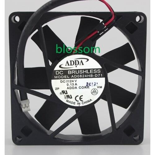 AD0824HB-D71 AXIAL Fan, 80MM, 24VDC, 29.722CFM, 34.4DBA 6months Warranty