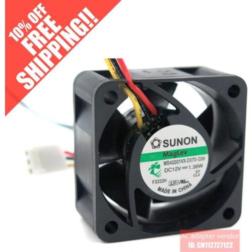 SUNON 4CM 4020 new maglev fan 12V 1.38W MB40201VX-D070-G99