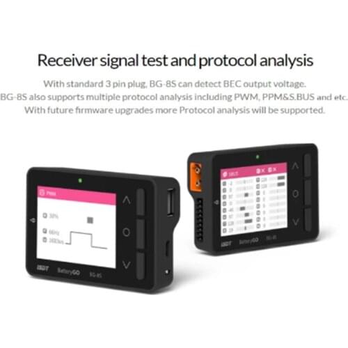 ISDT BattGo BG-8S Smart Battery Checker Balancer Receiver Signal Tester Quick Charge Function