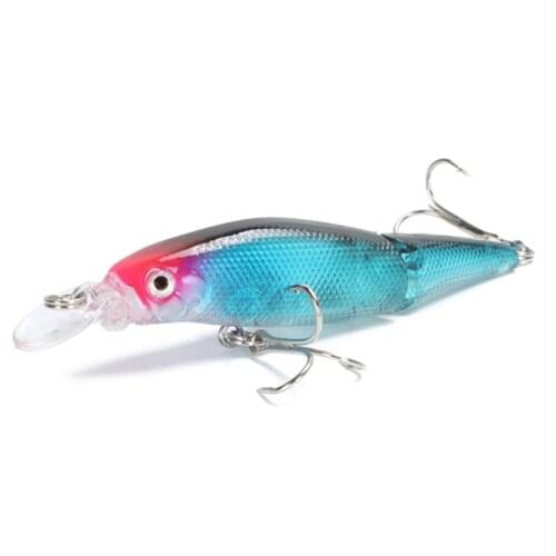 1PCS Lifelike Artificial Crank Multi Jointed Fishing Lure7.4g/8.5cm2-Segment Hard Bait Pike Wobblers 6# Hook Carp Fishing Tackle
