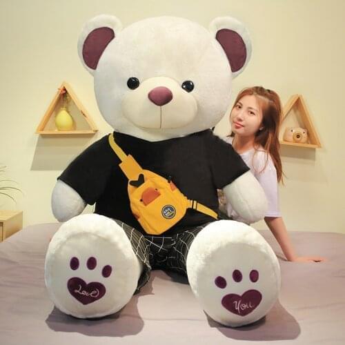 120-260cm Teddy Bear Huge American Giant Bear With T-shirt Teddy Bear Good Quality Factary Price Soft Toys For Girls