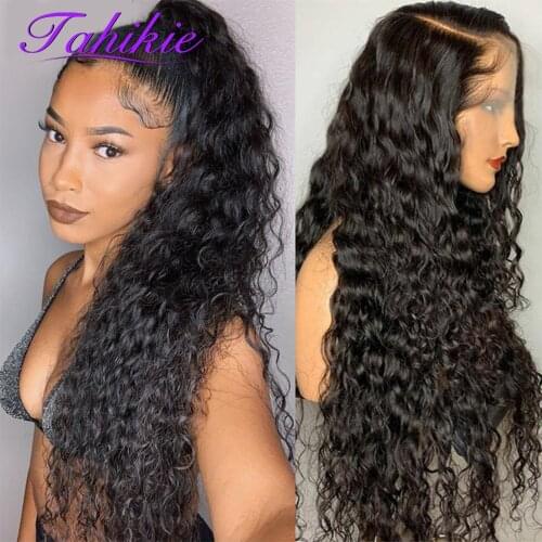 360 Lace Frontal Wig Water Brazilian Wave Lace Front Wig 30 Inch Human Hair Wigs For Black Women Pre Plucked Remy Tahikie