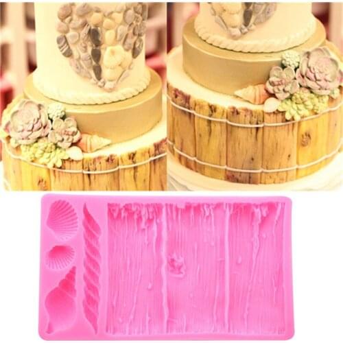 3D Tree Bark Texture Line Cake Mold Silicone Fondant Mold Cake Decorating Tools Food Grade Texture Kitchen Accessories
