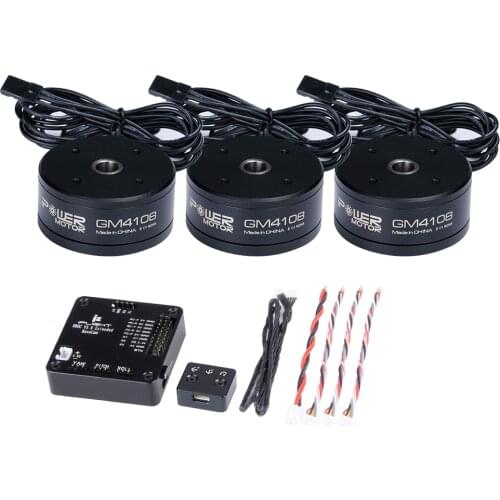AlexMos 32 BIT (Extended) BGC with GM4108H-120T Gimbal Motor System Combo Set for 3-axis camera stabilizing systems
