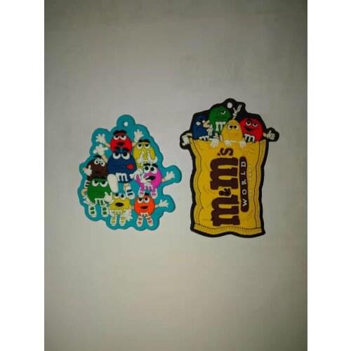 Chocolate bean Cartoon Anime Key Chain PVC Figure Keyring Keychain Keyholder Birthday Gift NEW Trinkets