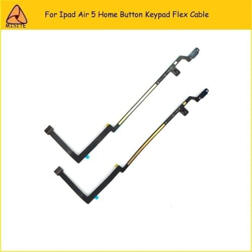 10pcs/lot High quality New Home Menu Button Keypad Flex Ribbon Cable for iPad Air for Ipad 5 Replacement Repair Parts