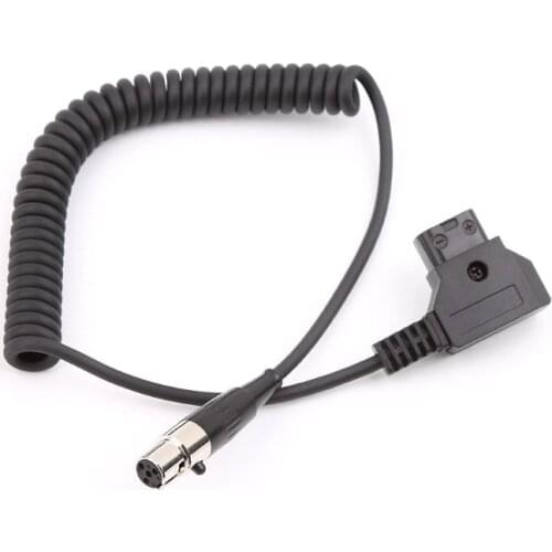 Monitor Power Line D-Tap To Mini XLR 4-pin Plug For ARRI Cameras Monitors 12V