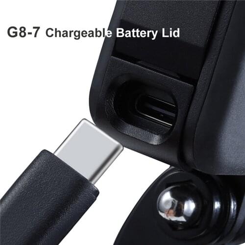 Battery Lid G8-7 Removable Type-C Charging Port for GoPro Hero Black 8 Sports Camera Repair Parts Chargeable Battery Door Cover