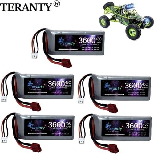 HIGH POWER RC Car Lipo Battery 7.4V 3600mAh Max 60C For Wltoys 12428 12423 RC Car Upgrade part 2s 7.4v Battery for feiyue 03 Q39