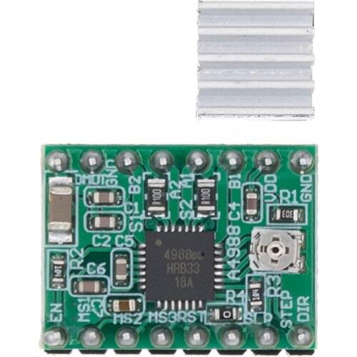 A4988 module CNC 3D Printer Parts Accessory Reprap pololu Stepper Motor Driver Module with Heatsink for ramps 1.4