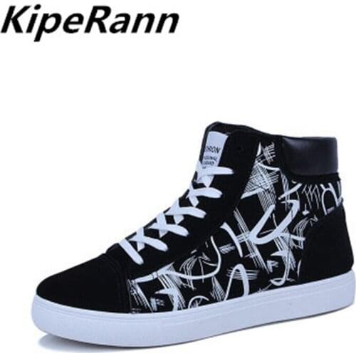 KipeRann 2018 spring and summer new running shoes mens high to help black mens shoes mens casual shoes mens brand fashion